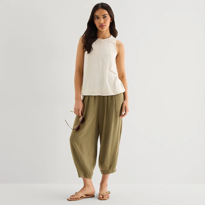 A.N.A Womens Crew Neck Sleeveless Tank Top