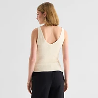 a.n.a Womens V Neck Sleeveless Pullover Sweater