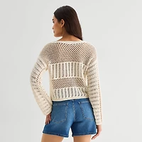 a.n.a Womens Crew Neck Long Sleeve Pullover Sweater