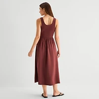 a.n.a Womens U Neck Sleeveless Maxi Dress