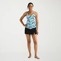 Sonnet Shores Womens LINED Floral Tankini Swimsuit Top
