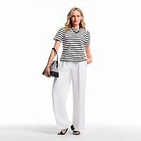 Liz Claiborne Womens Crew Neck Short Sleeve T-Shirt