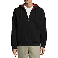 Reversible Buffalo Plaid Fleece Hoodie
