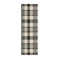Safavieh Courtyard Collection Cori Plaid Indoor/Outdoor Runner Rug