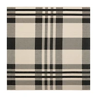 Safavieh Courtyard Collection Cori Plaid Indoor/Outdoor Square Area Rug