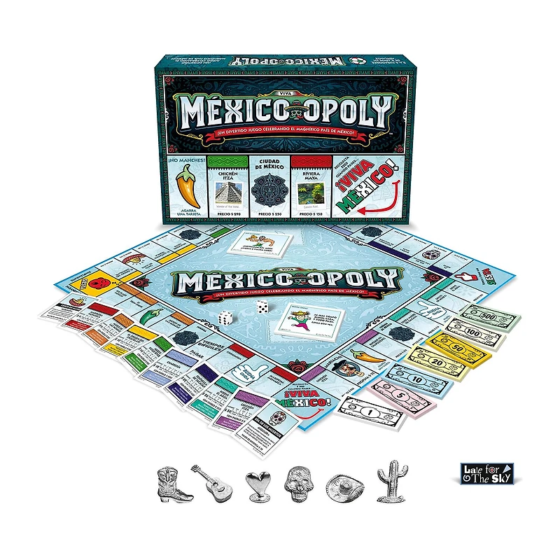 Late For The Sky Mexico-Opoly: Spanish Board Game Board Game