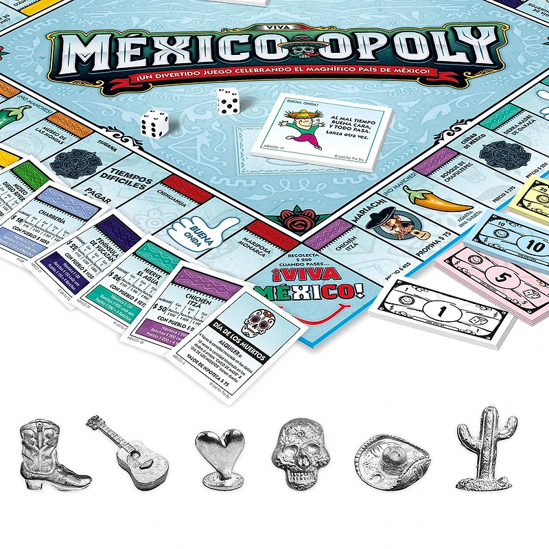 Late For The Sky Mexico-Opoly: Spanish Board Game Board Game
