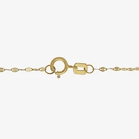 Gold Addiction Womens 14K Gold 17 Inch Link Necklace