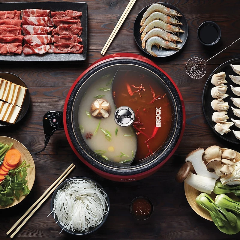 THE ROCK by Starfrit Dual-Sided 3.2-qt. Electric Hot Pot