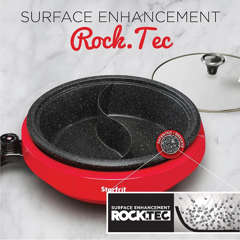 THE ROCK by Starfrit Dual-Sided 3.2-qt. Electric Hot Pot