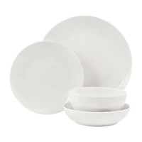 Elama Camellia 16-pc. Porcelain Dinnerware Set