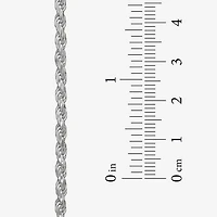 Made in Italy Unisex Adult Sterling Silver 30 Inch Rope Chain Necklace