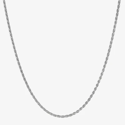 Made in Italy Unisex Adult Sterling Silver 30 Inch Rope Chain Necklace