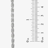 Made in Italy Mens Sterling Silver 30 Inch Rope Chain Necklace