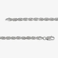 Made in Italy Mens Sterling Silver 30 Inch Rope Chain Necklace
