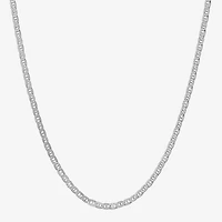 Made in Italy Womens Sterling Silver 20 Inch Link Chain Necklace
