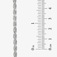 Made in Italy Sterling Silver 20" 3.75mm Rope Chain Necklace