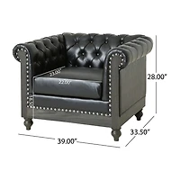 Castalia Tufted Club Chair