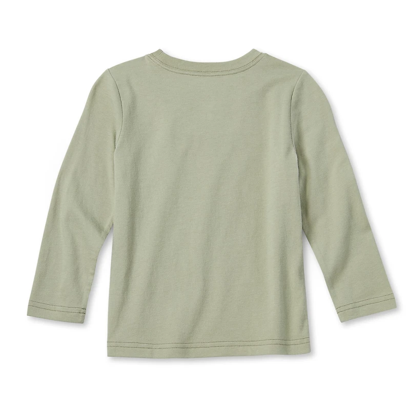 Okie Dokie Toddler & Little Boys Crew Neck Long Sleeve Regular Fit Graphic T-Shirt