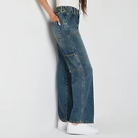Arizona Womens Juniors Highest Rise Straight Leg Jean