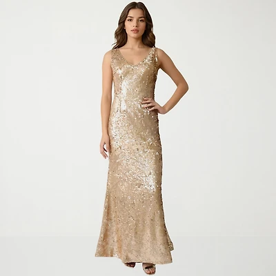 Rene by Ruiz Collection Womens Sleeveless Evening Gown