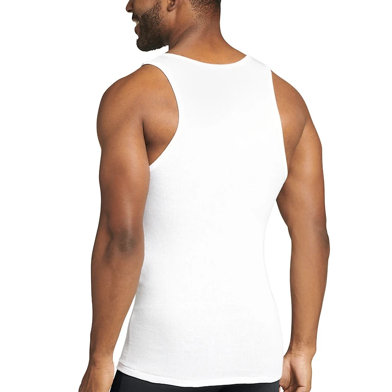 Jockey Cotton Bonus Pack Mens Scoop Neck Sleeveless Quick Dry 5 Tank