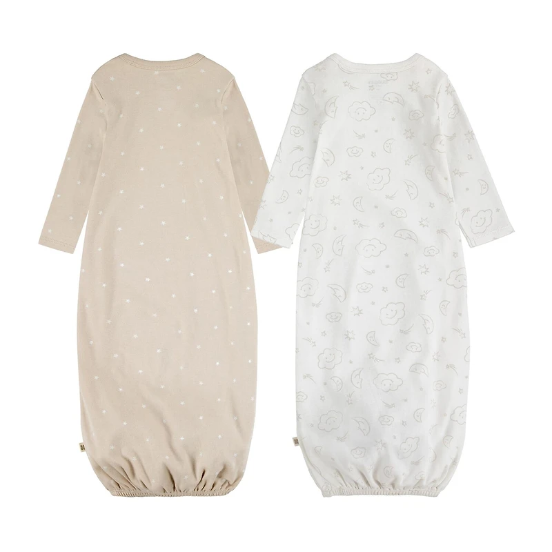Huggies Baby Boys Crew Neck Long Sleeve 2-pc. Nightgown
