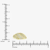 (H-I / Si1) Womens 3/8 CT. T.W. Lab Grown White Diamond 14K Gold Over Silver Band