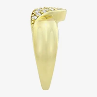 (H-I / Si1) Womens 2MM 1/4 CT. T.W. Lab Grown White Diamond 14K Gold Over Silver Band
