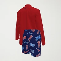 Nike Little Boys UV Protection Logo 2-pc. Rash Guard Set