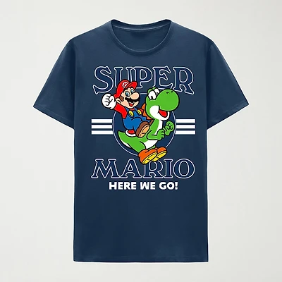 Mens Crew Neck Short Sleeve Classic Fit Big and Tall Graphic T-Shirt