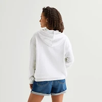 Womens Juniors Long Sleeve Fleece Hoodie