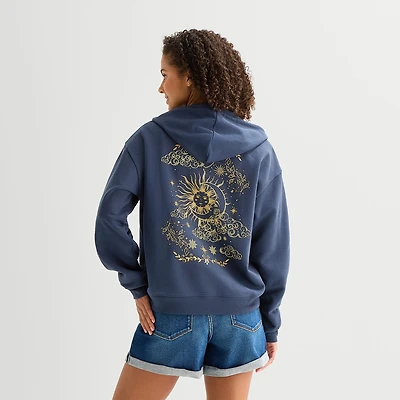 Nature Full Zip Womens Juniors Long Sleeve Hoodie