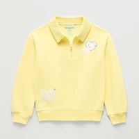 Thereabouts Little & Big Kid Girls Long Sleeve Fleece Casual Quarter-Zip Pullover