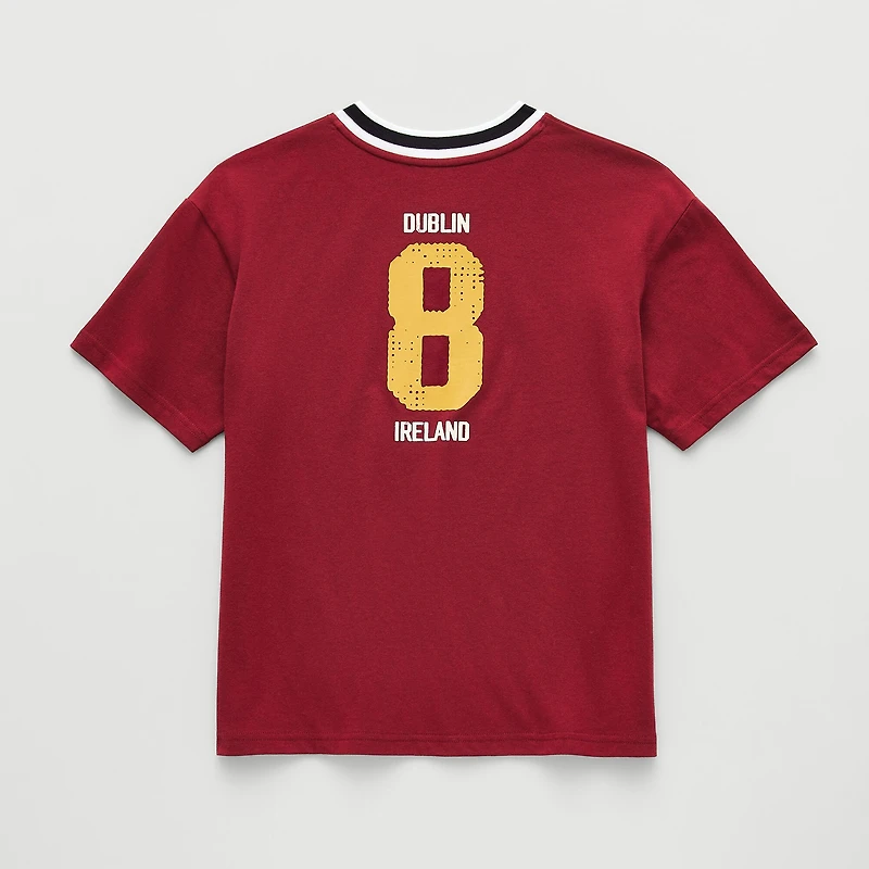 Thereabouts Little & Big Kid Boys V Neck Short Sleeve Oversized Graphic T-Shirt