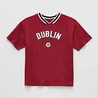 Thereabouts Little & Big Kid Boys V Neck Short Sleeve Oversized Graphic T-Shirt