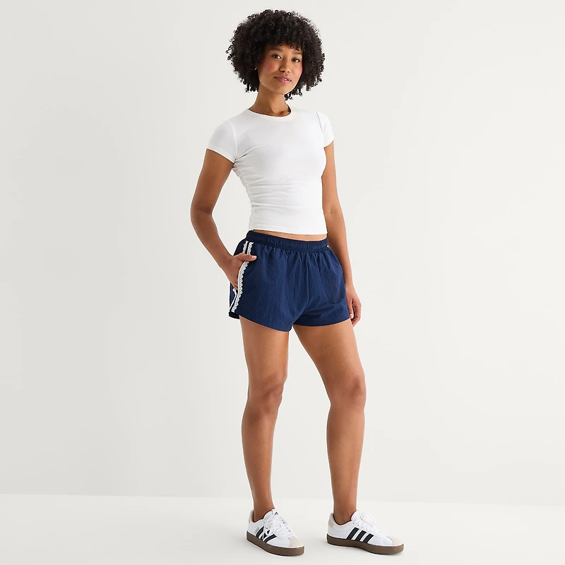 Forever 21 Womens Mid Rise Juniors Pull-On Short
