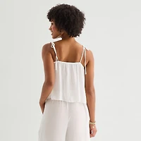 Forever 21 Womens Juniors Straight Neck Sleeveless Camisole
