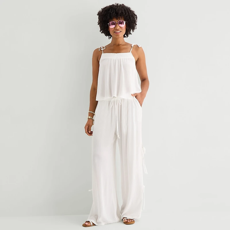 Forever 21 Womens Juniors Straight Neck Sleeveless Camisole
