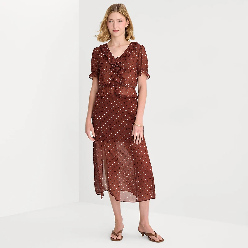 a.n.a Sheer Womens V Neck Short Sleeve Blouse