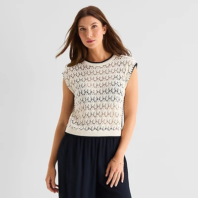 a.n.a Womens Crew Neck Sweater Vest