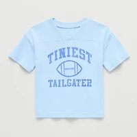 Okie Dokie Toddler & Little Boys V Neck Short Sleeve Regular Fit Graphic T-Shirt