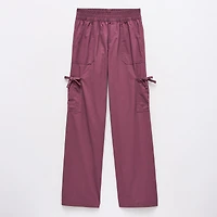 Thereabouts Little & Big Kid Girls Mid Rise Wide Leg Cargo Pant