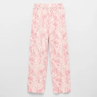 Thereabouts Little & Big Kid Girls Mid Rise Straight Cargo Pant