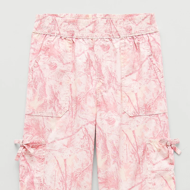 Thereabouts Little & Big Kid Girls Mid Rise Straight Cargo Pant
