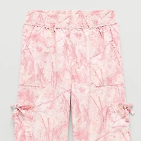 Thereabouts Little & Big Kid Girls Mid Rise Straight Cargo Pant