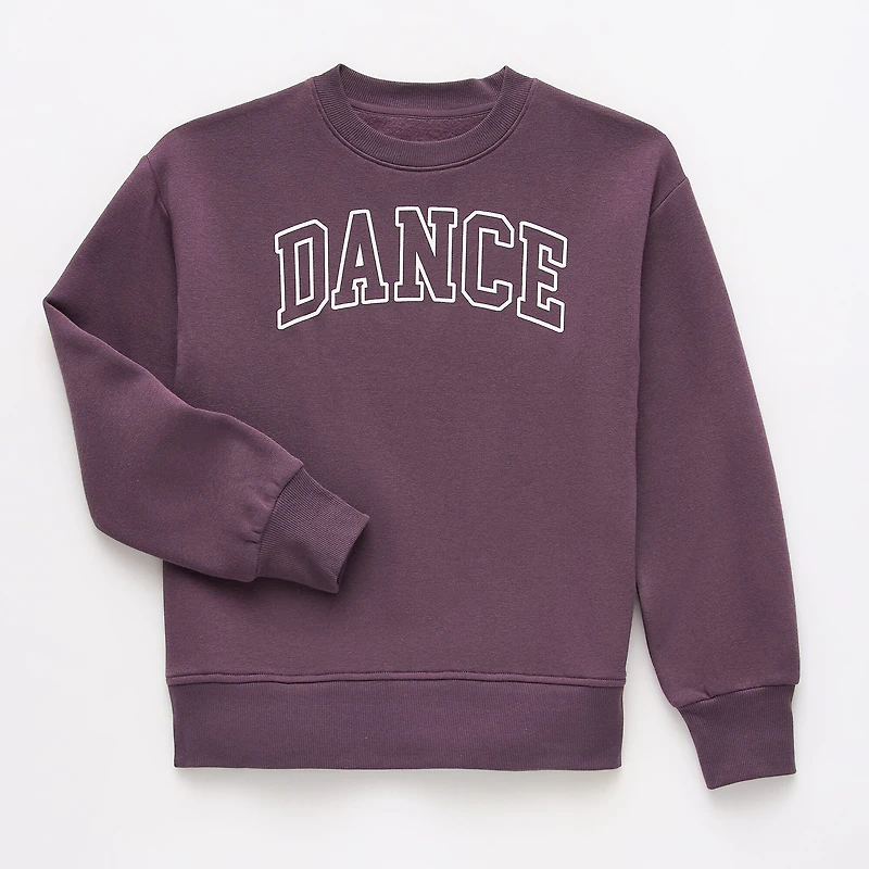 Xersion Little & Big Kid Girls Mock Neck Fleece Long Sleeve Sweatshirt