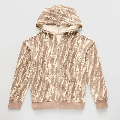 Xersion Little & Big Kid Boys Long Sleeve Fleece Zipper Active Hoodie