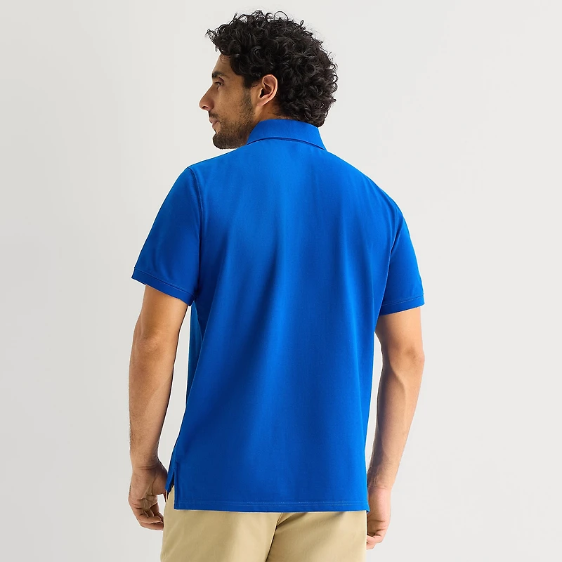 St. John's Bay Premium Stretch Mens Classic Fit Short Sleeve Polo Shirt