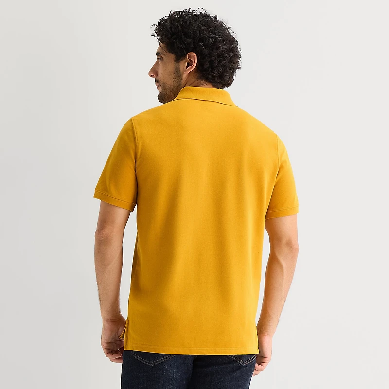 St. John's Bay Premium Stretch Mens Classic Fit Short Sleeve Polo Shirt